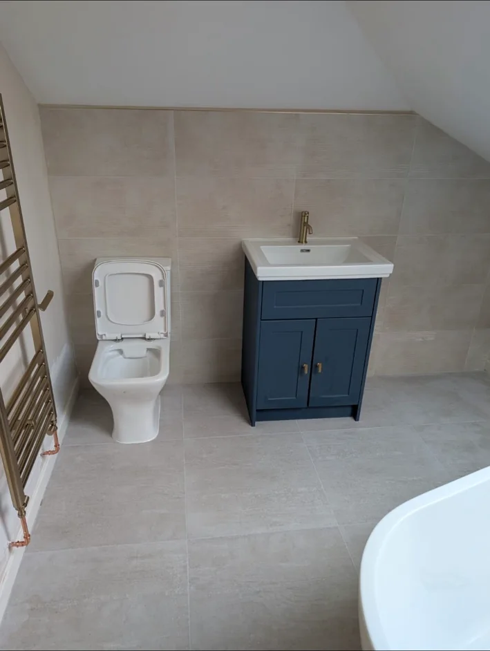 Completed bathroom installation by Addynola Bathrooms & Tilings
